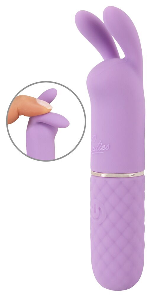 The beautiful, pastel-coloured Mini Vibrator from the Cuties... Cuties - Mini Rabbit Vibrator - Purple photo-4