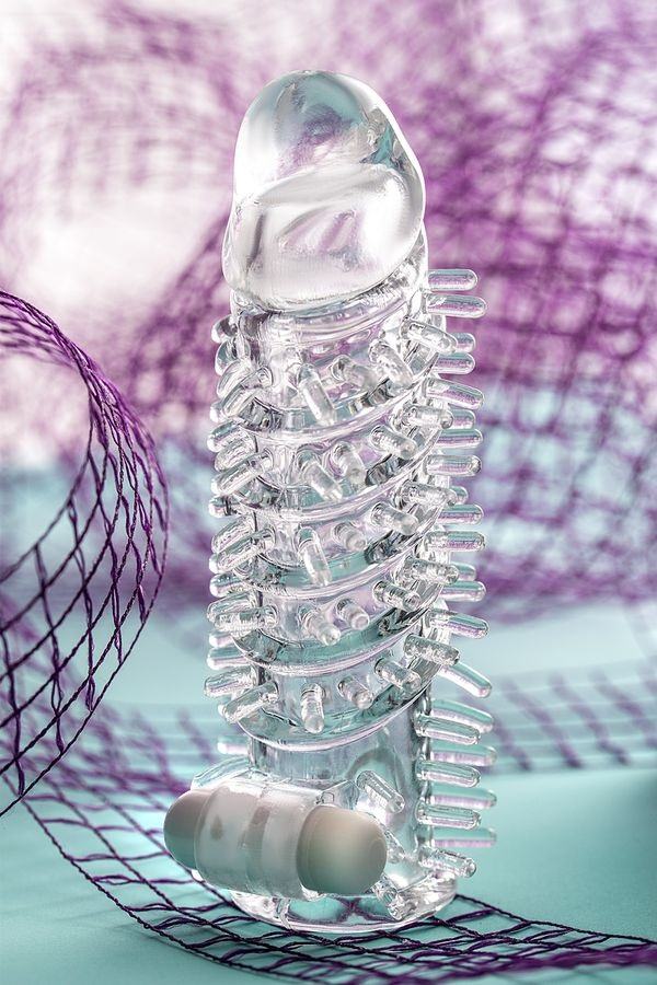 Turn your penis into an incredible source of pleasure with t... A-Toys - Fril Vibro Sleeve 13.4cm - Clear photo-4