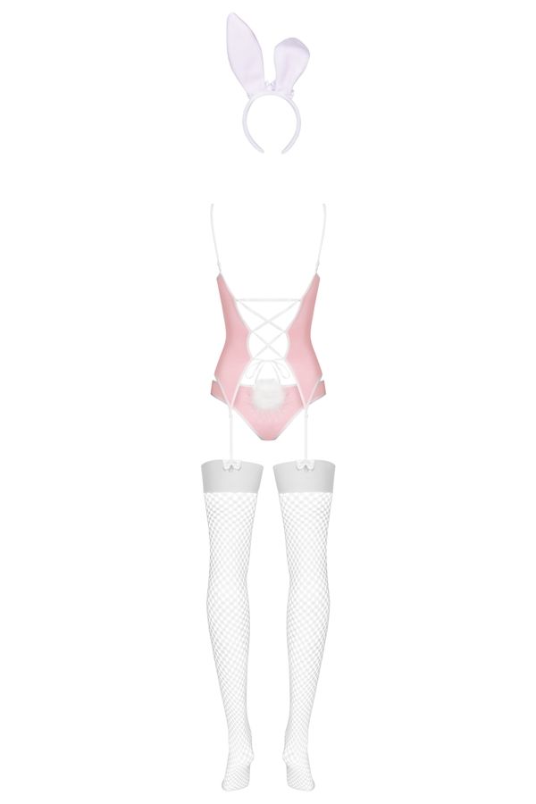 Playful bunny will bring you to the Obsessive wonderland!
c... Obsessive - Bunny Suit Costume 4 pcs - Pink - S/M photo-11