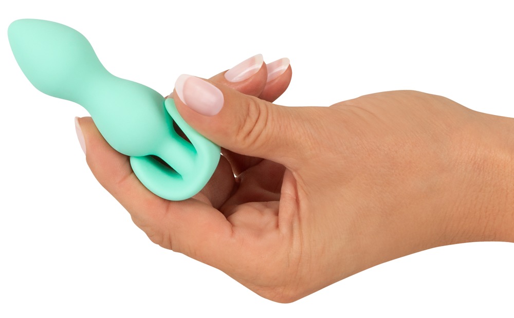 The velvety soft Mini Butt Plug from the popular Cuties rang... Cuties - Tapered Mini Butt Plug - Green photo-2