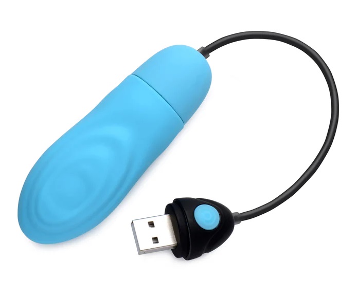 Satisfy your urges with this intense pulsing bullet! For tho... Bang! - 7X Pulsing Vibro Bullet - Blue photo-4