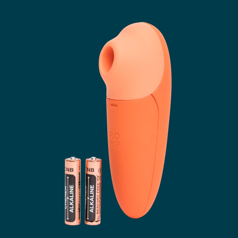 ROMP Switch X 透过紧凑的阴蒂刺激器提供强大的快感。 享受其新的 X 因素、易于使用的按钮和耐用、优质的设计... Romp - Switch X 阴蒂吸啜器 - 橙色 照片-7