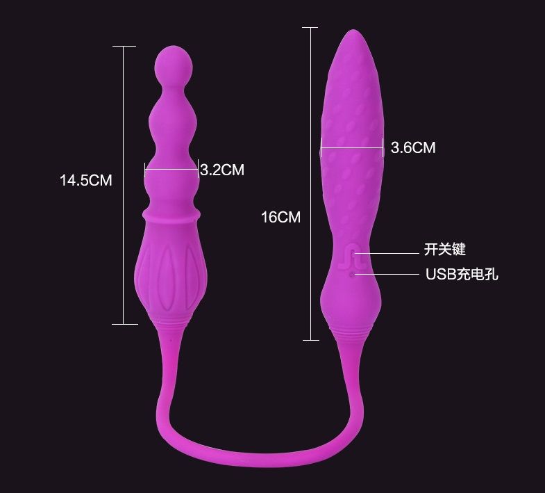 迷你双龙按摩器,自带可拆卸头套,实属情侣的理想情趣用品!
2X按摩器可供阴道和肛门享用。该产品采用双棒双马达设计,两头... Adrien Lastic - 2X 双头震动器 照片-30