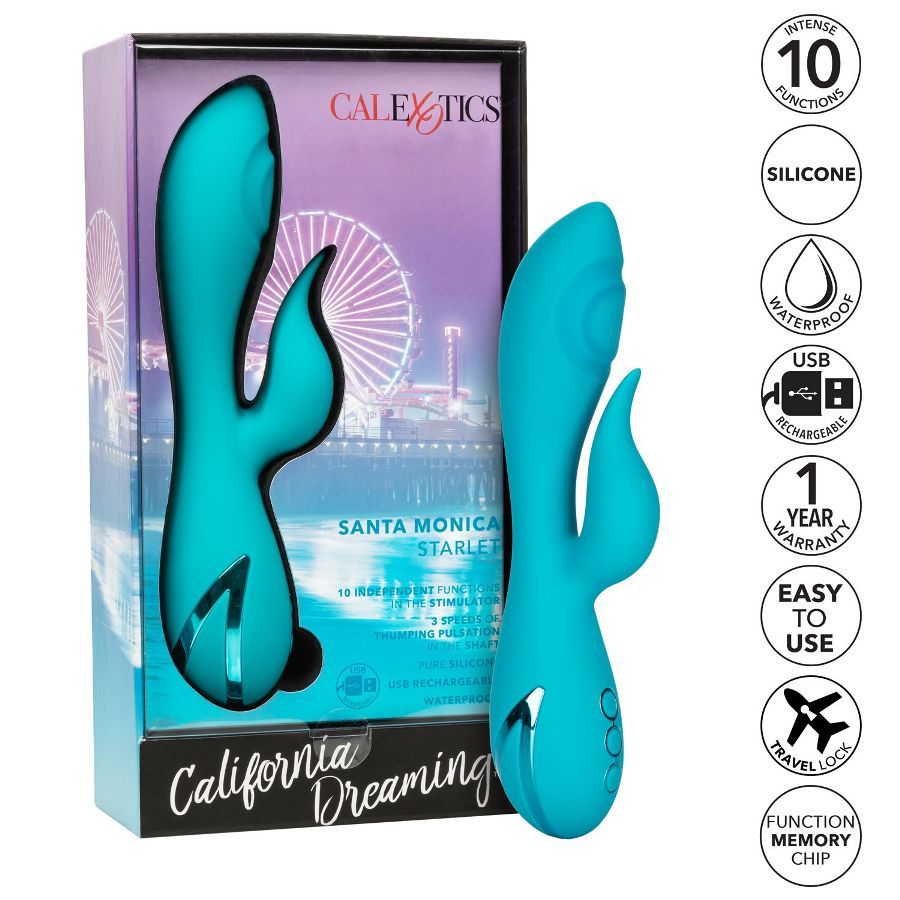 .
CEN - CalDream 脈動震擊兔子按摩棒 - 藍色 照片-10