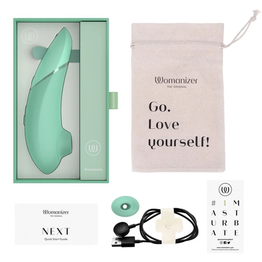 Womanizer Next 陰蒂吸啜器採用先進的3D Pleasure Air科技,結合Dynamic Dimensi... Womanizer - Next 陰蒂吸啜器 - 淡綠色 照片-14