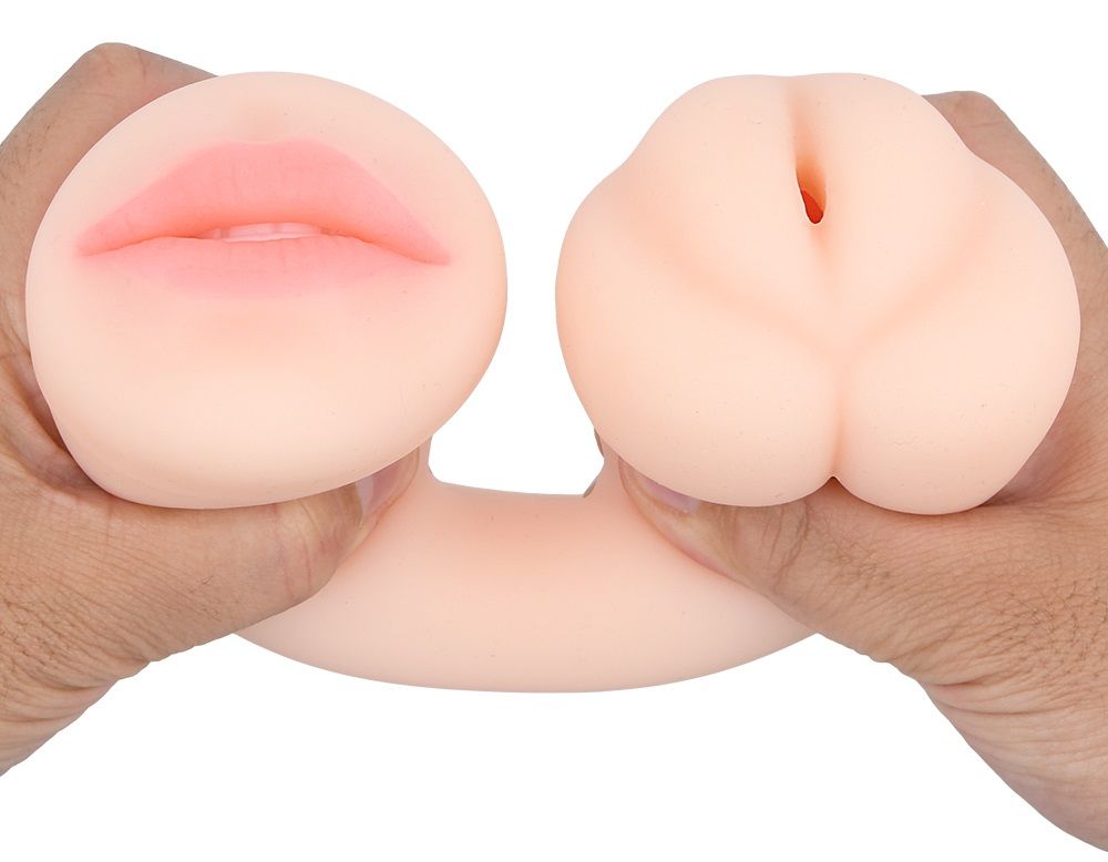 The second edition of NUPU, a dual-sided masturbator with go... Ondo - NUPU2 Double Side Masturbator Mouth and Pussy photo-3