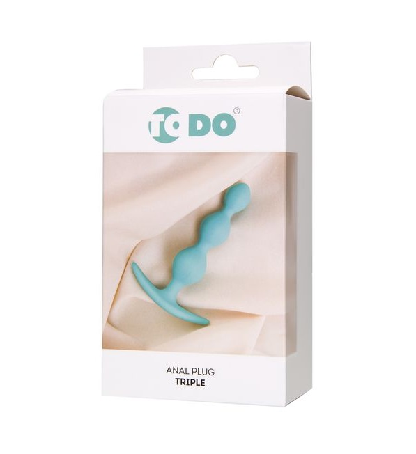 A miniature size suits a novice even. Beaded tip provides a ... ToDo - Triple Vibro Plug - Mint photo-6
