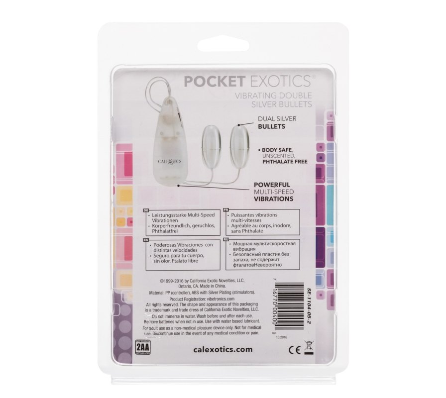 .
CEN - Pocket Exotics 雙子彈震動器 - 銀色 照片-4