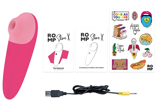 ROMP Shine X is a sleek and sexy clitoral stimulator using P... Romp - Shine X - Pink photo-8