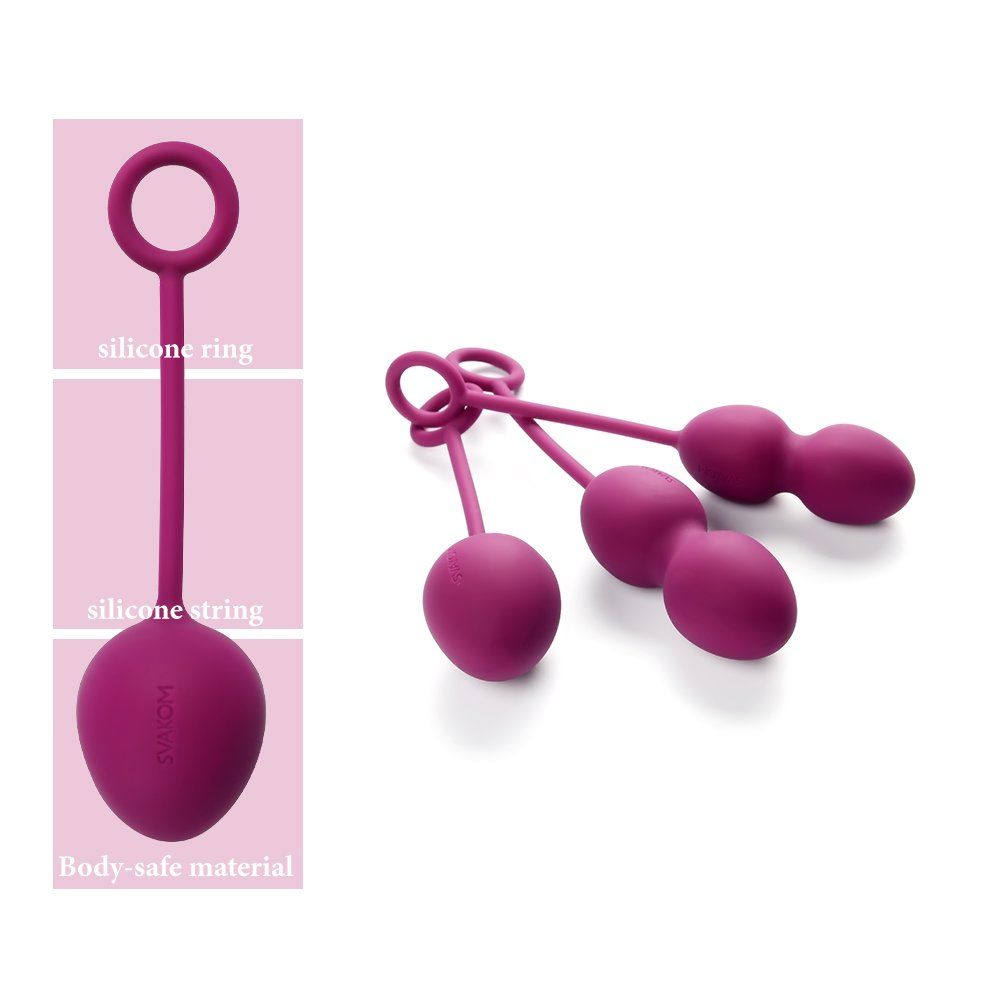 Nova kegel balls are an expertly designed set of three diffe... SVAKOM - Nova Kegel Balls - Violet photo-9