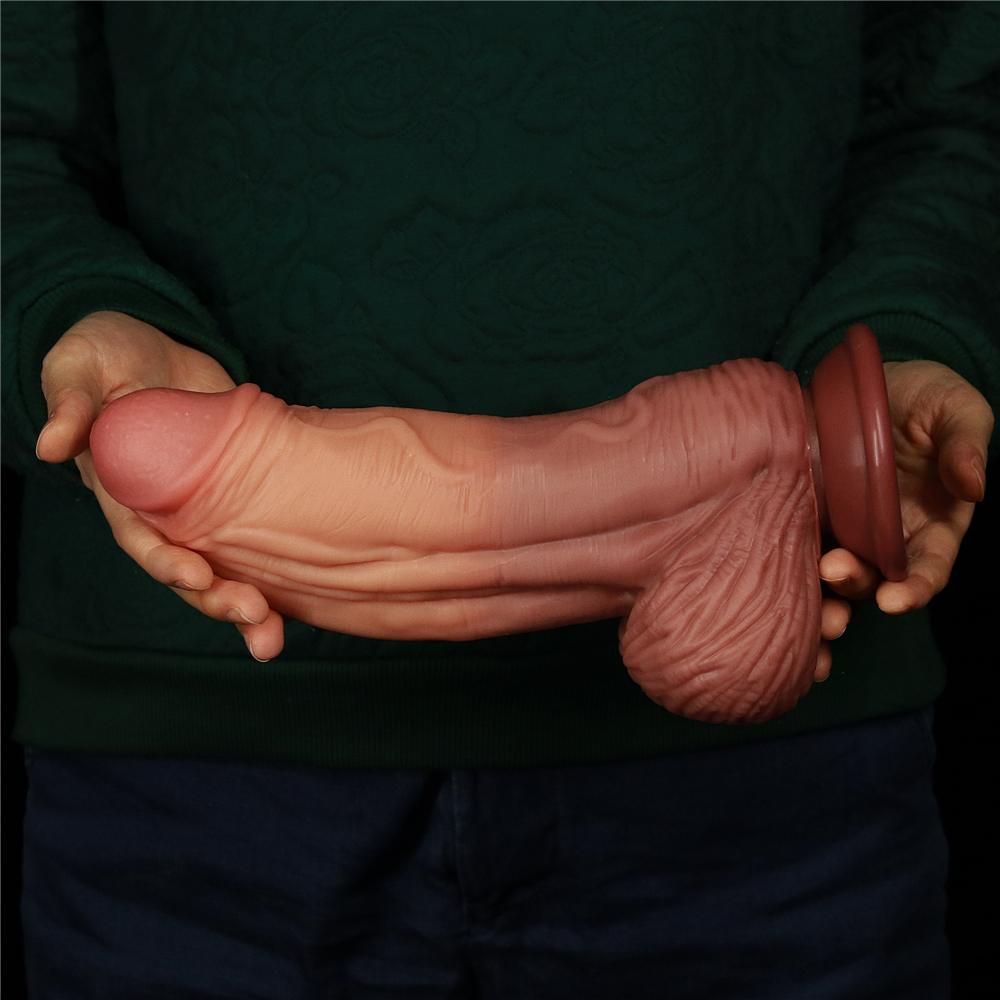 Built to deliver the most lifelike satisfaction, Love Toy Ki... Lovetoy - 10" Dual Layered King Sized Cock photo-14