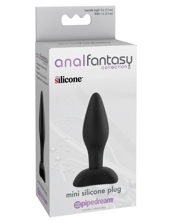 At just 1" wide with an insertable length of 3", t... Pipedream - Mini Anal Plug - Black photo-3