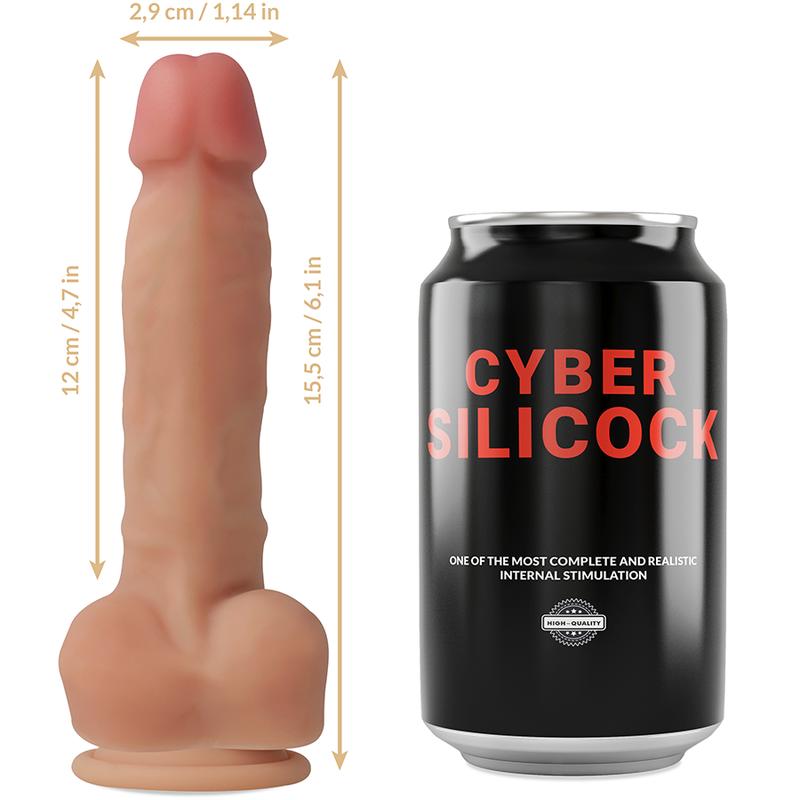 The natural shape and composition of the cybersilicock mater... Cyber Silicock - Ansel Ultra Realistic Dildo 15.5cm photo-5
