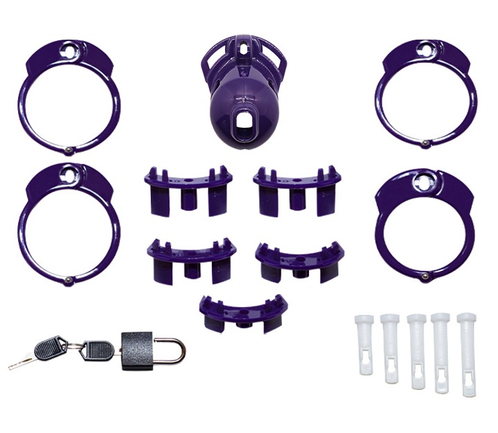 Is The Vice Mini too big for you? Are you looking to squeeze... Locked in Lust - Vice Micro Chasity Cage - Purple photo-3