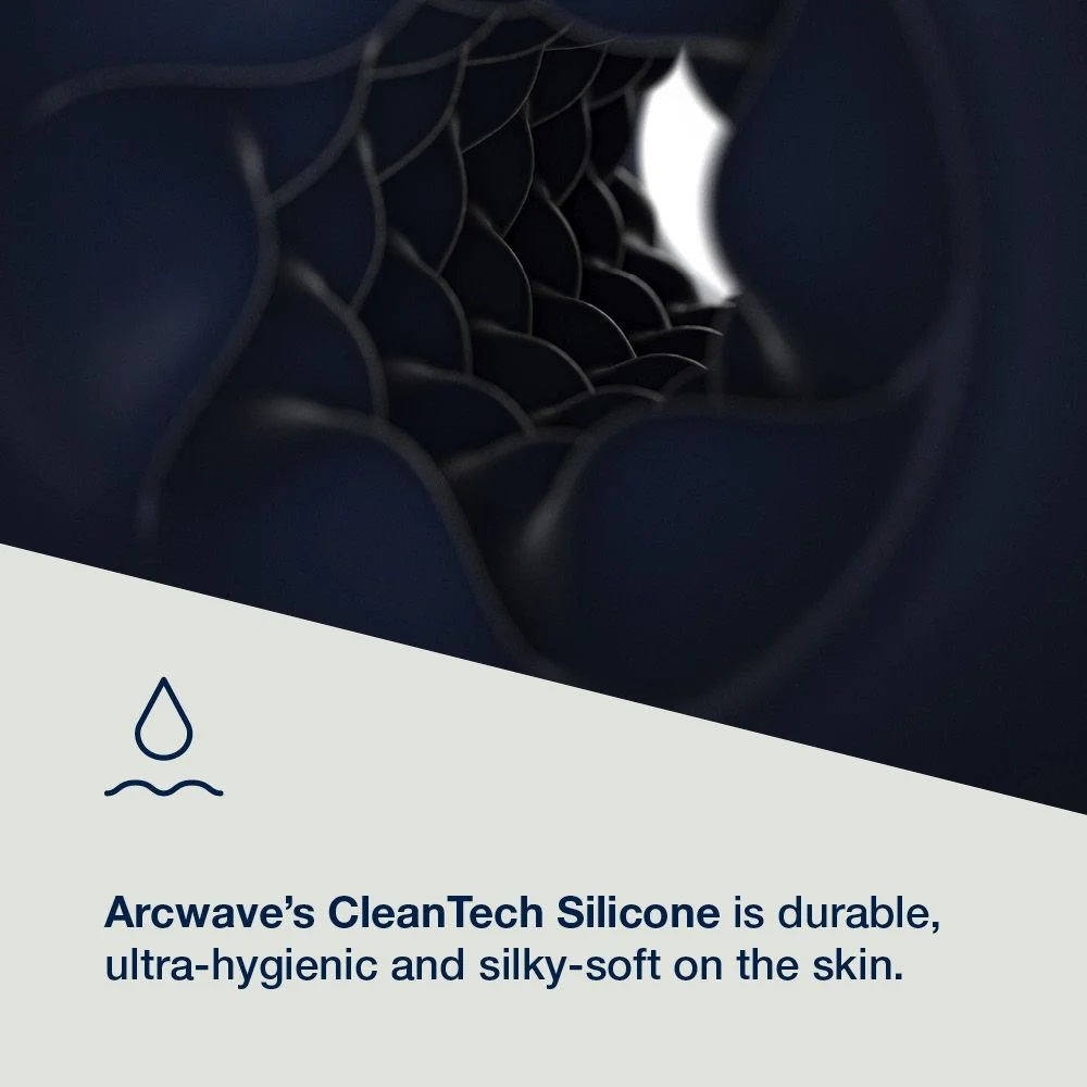 Premium manual stroker with suction control and a smooth sil... Arcwave - Pow Shake IT Up Stroker - Blue photo-3