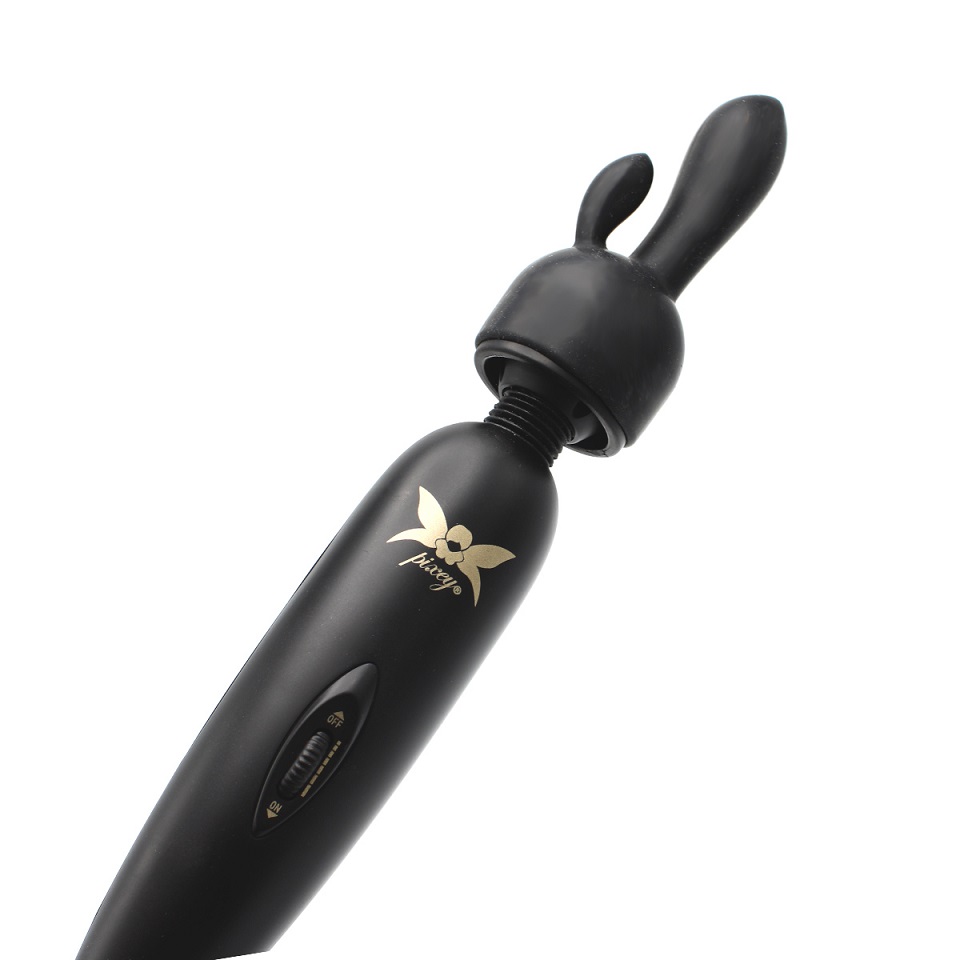 The second coming of a goddess! The renewed Pixey Turbo Blac... Pixey - Turbo Massager w Attachments - Black photo-2