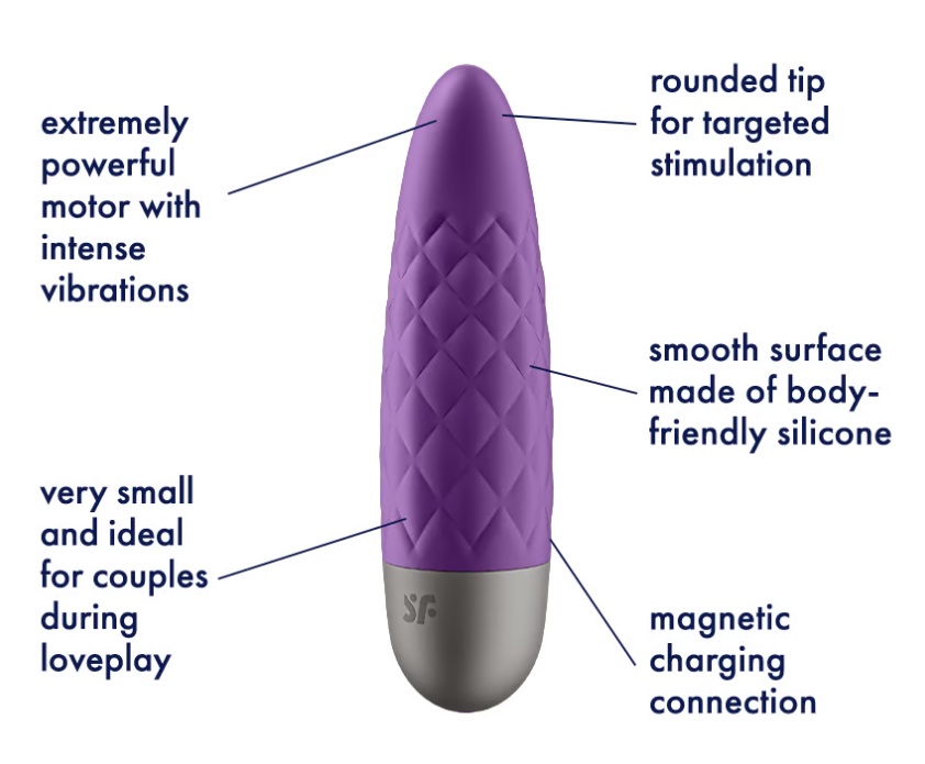 The Ultra Power Bullet 5 knows how to thoroughly pleasure yo... Satisfyer - Ultra Power Bullet 5 - Violet photo-4