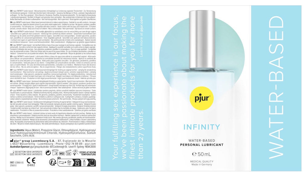 Introduction
pjur INFINITY water-based 50 ml is a premium ... Pjur - Infinity Water-Based Glide - 50ml photo-4
