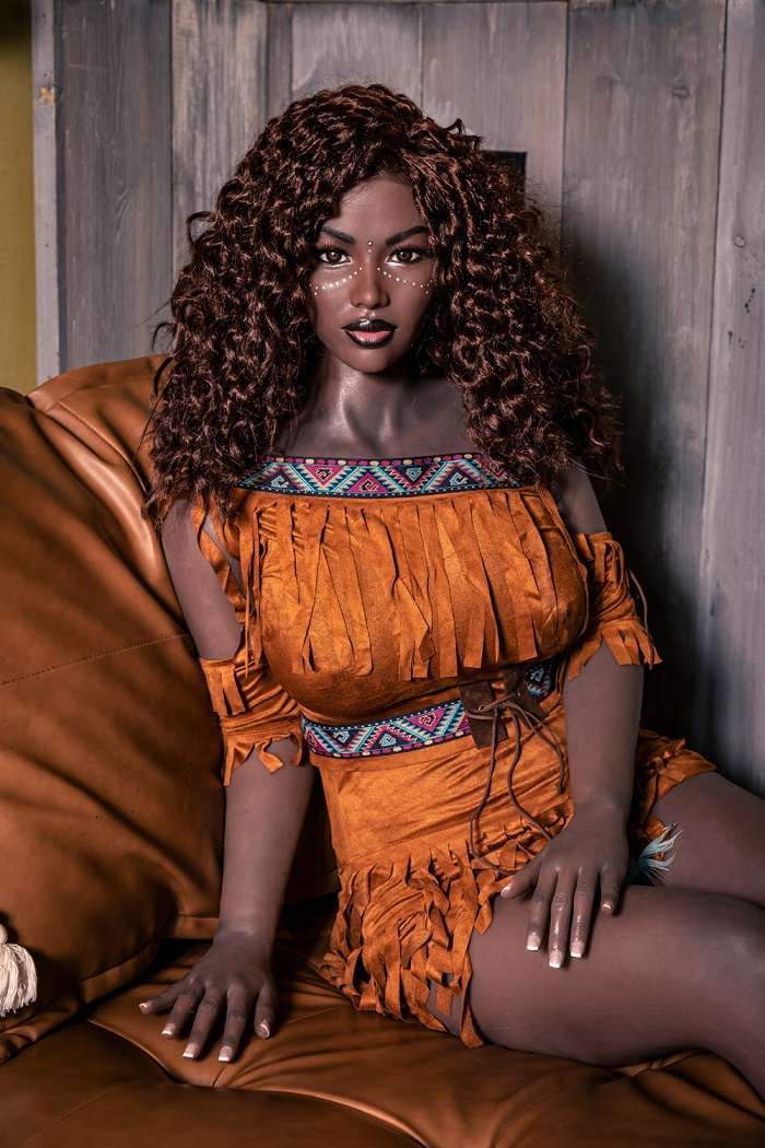 To check the sample of realistic doll visit our showroom.
... Takiyah Ebony Curvy Realistic Sex Doll, Black Skin, Soft Silicone 156 cm (5'1 ft) photo-5