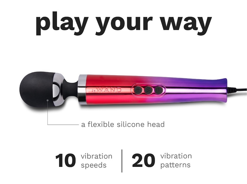 Experience the enhanced version of the acclaimed Le Wand Die... Le Wand - Die Cast Plug-In Massager - Rainbow photo-6