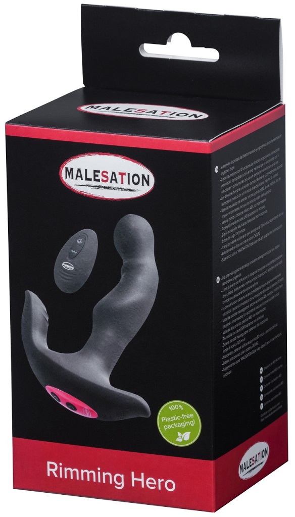 Prostate massager imaginatively and cleverly designed for du... Malesation - Rimming Hero Prostate Vibe - Black photo-6
