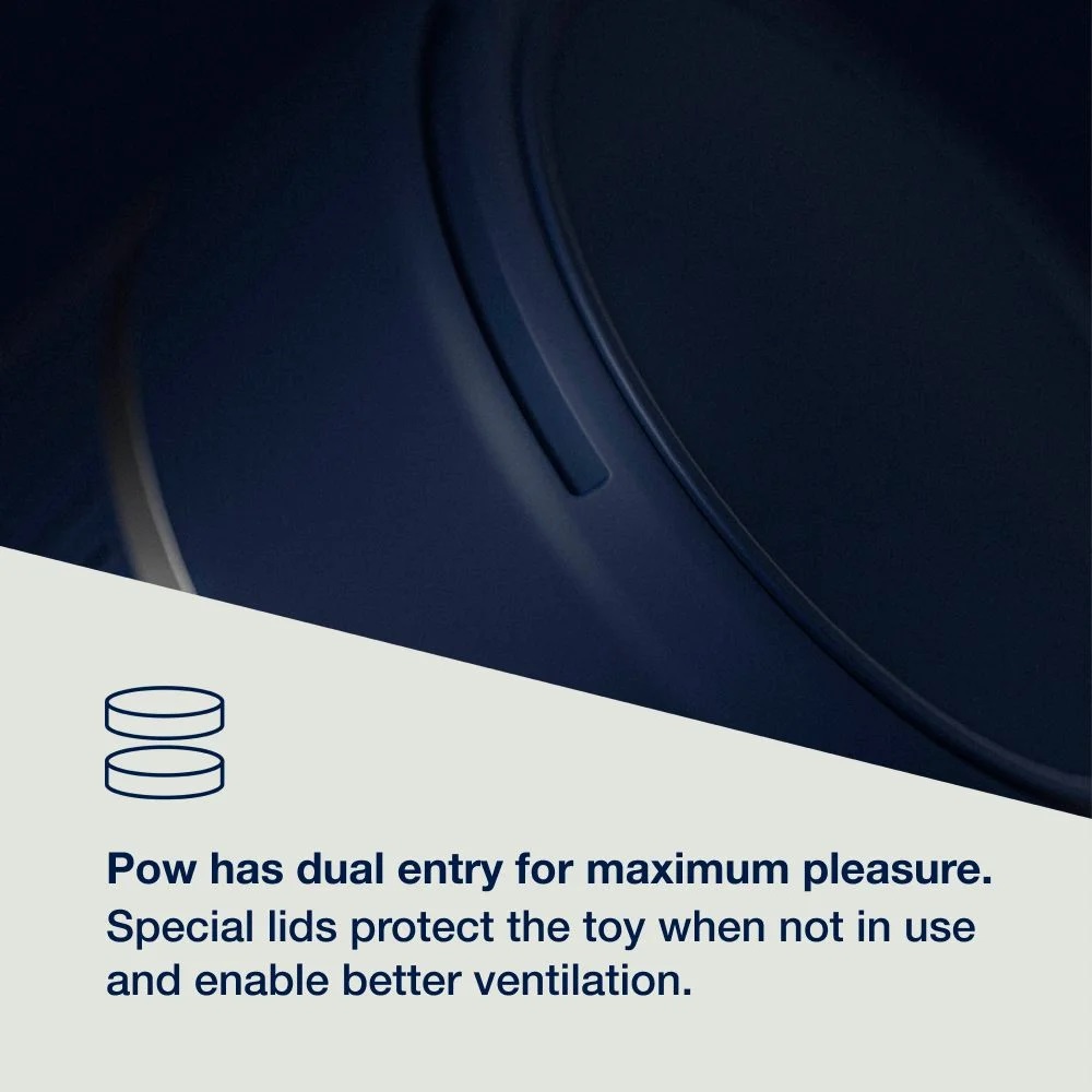 Premium manual stroker with suction control and a smooth sil... Arcwave - Pow Shake IT Up Stroker - Blue photo-5