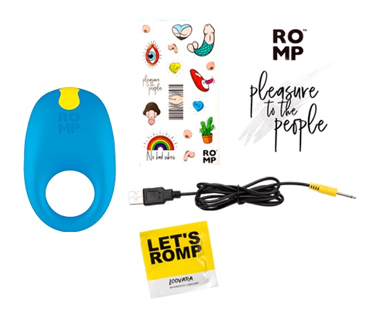 我們想通知您,適用於 Wow Tech 產品(ROMP、Womanizer、We-Vibe、Arcwave)的充電器適配... Romp - Juke 震動環 - 藍色 照片-15