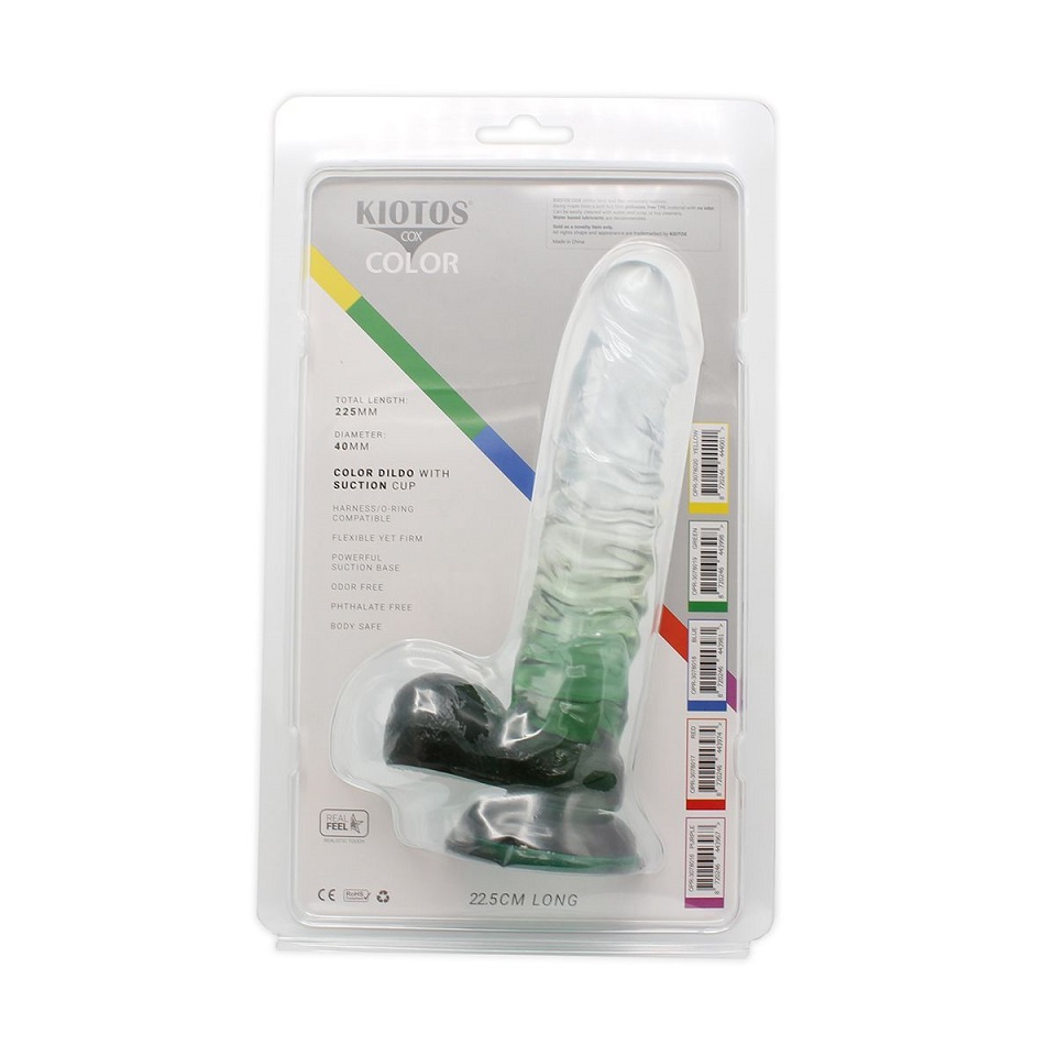 This special transparent dildo has an amazing color mix and ... Kiotos - Wave Dildo 04 - Green photo-10