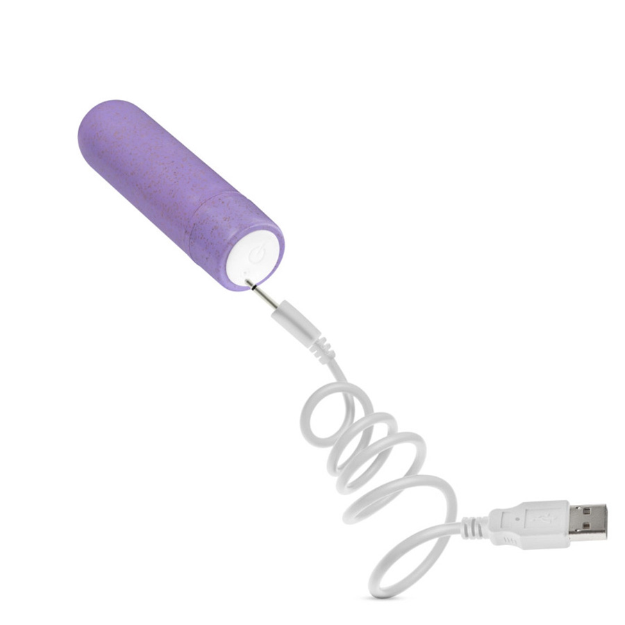 The Gaia Eco Rechargeable Bullet is an eco-conscious vibrato... Gaia - Eco Rechargeable Bullet - Lilac photo-9
