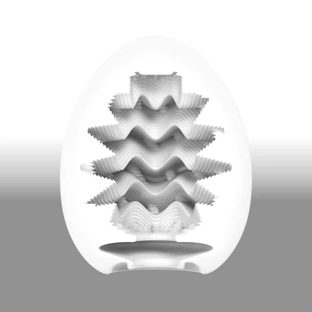 A pulsating stimulation with wavy edges!
The large, undulati... Tenga - Wavy Easy Stretch Egg photo-2