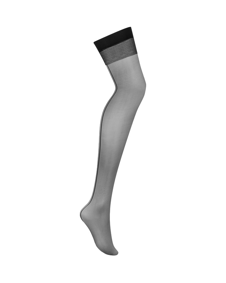 Do you like accessories that focus on classic solutions? Do ... Obsessive - S822 Stockings - Black - M/L photo-3