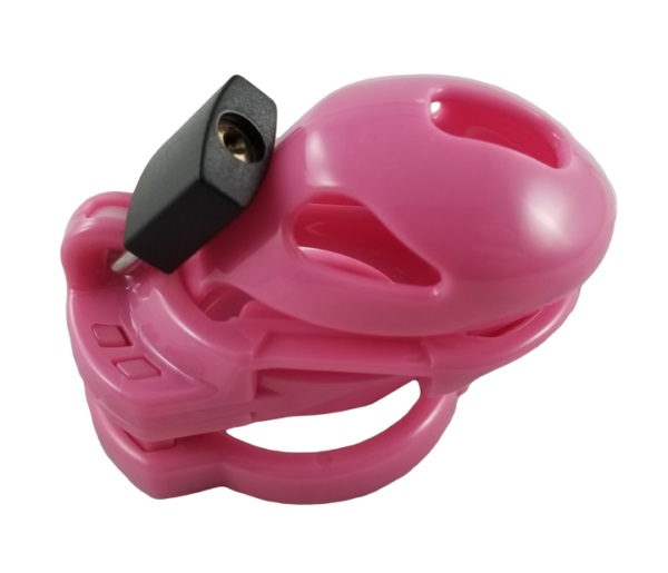 The Vice Mini Version 2 (or V2) has a slight modification fr... Locked in Lust - Vice Mini V2 Chasity Cage - Pink photo-3