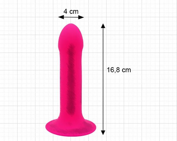 Premium dildo made of super soft Silicone with SILEXPAN dual... Adrien Lastic - 6.6'' Silicone Dildo - Red photo-5
