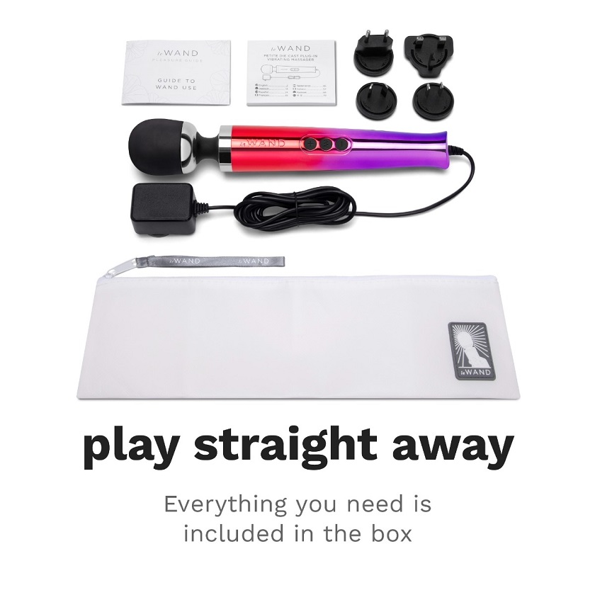 Experience the enhanced version of the acclaimed Le Wand Die... Le Wand - Die Cast Plug-In Massager - Rainbow photo-8