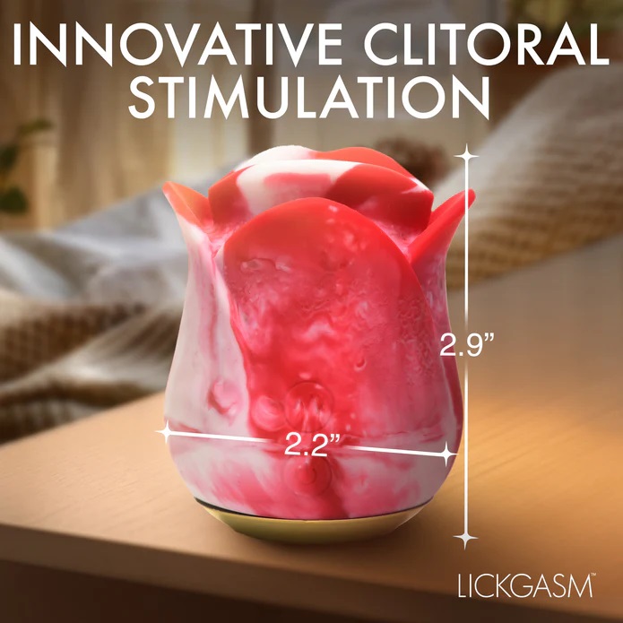 This silicone rose is about to become your new best friend, ... Lickgasm - Sweet Kiss Clitoral Stimulator - Swirl photo-7