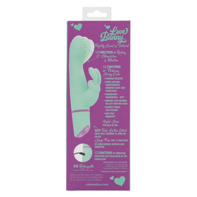 Discover the ultimate pleasure playground with the Love Bunn... CEN - Love Bunny Rockin G-Spot Vibrator - Green photo-9