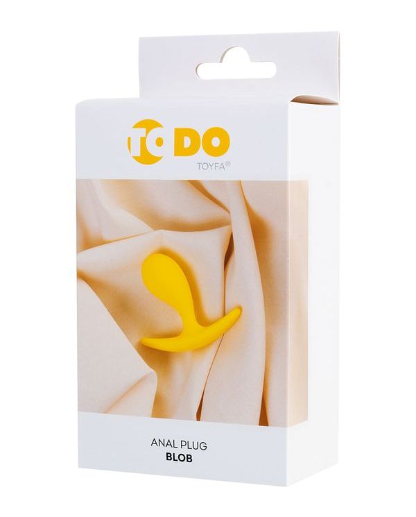 Small plug is ideal for the first experience. The wide stopp... ToDo - Blob Anal Plug - Yellow photo-8