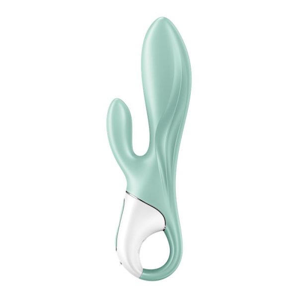 The Air Pump Bunny 5 is a vibrator with an inflation functio... Satisfyer - Air Pump Bunny 5 - Blue photo-3