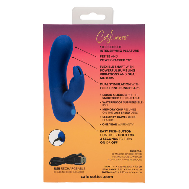Is your body craving pleasure that makes you melt with delig... CEN - Cashmere Silk Bunny Vibe - Blue photo-8