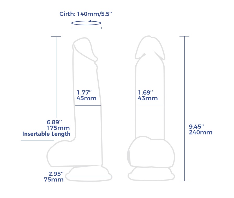 Discover the Arosum Achilles realistic dildo, a lifelike del... Arosum - Achilles Realistic Dildo - Flesh photo-7