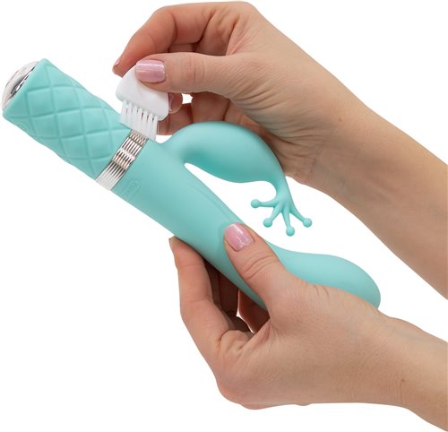 Pillow Talk - Kinky Rabbit Vibe - Teal photo