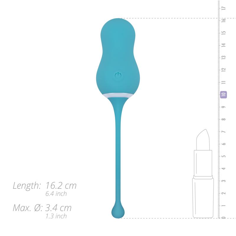 This vibrating egg from the Cala Azul collection is a wonder... Cala Azul - Elena Vibro Egg w Remote - Blue photo-12