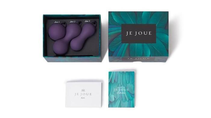 With three progressive weights - from soft weight single bal... Je Joue - Ami 3 Step Kegel Set - Purple photo-3