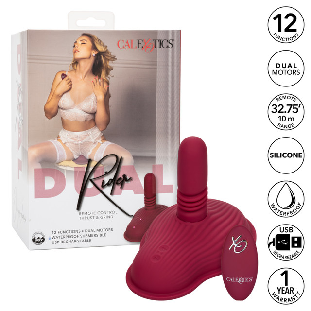 .
CEN - Dual Rider 騎乘抽插磨擦 馬鞍刺激器 - 紅色 照片-17