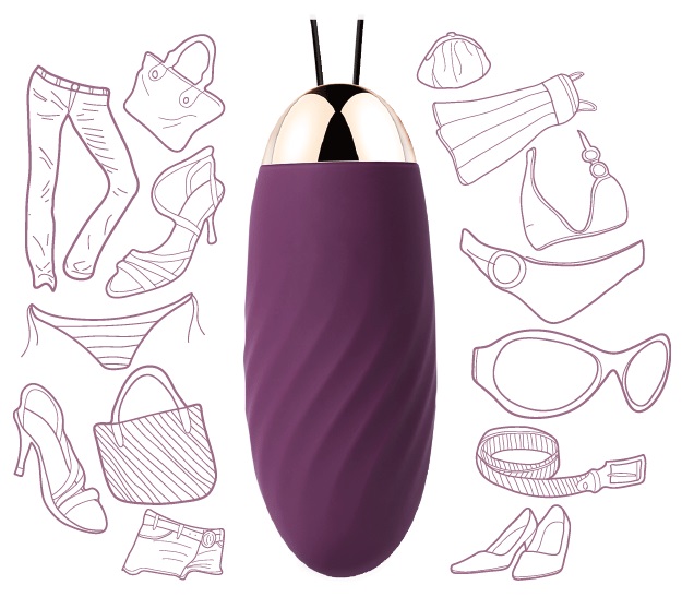 Offering 5 different vibrating modes and each with 5 levels ... SVAKOM - Elmer Remote Control Egg Vibrator - Violet photo-6