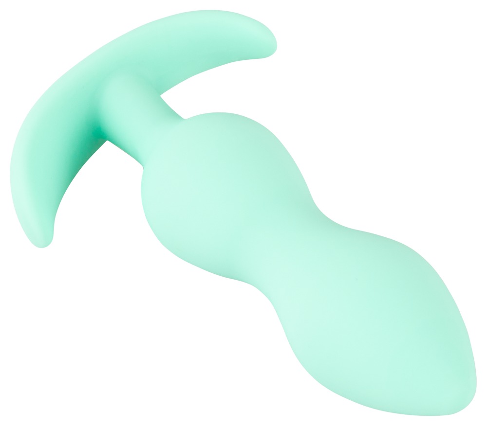 The velvety soft Mini Butt Plug from the popular Cuties rang... Cuties - Tapered Mini Butt Plug - Green photo-3