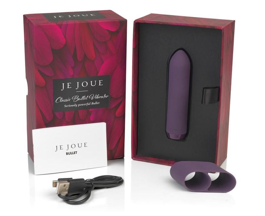 This silky soft classic bullet has a soft silicone tip for p... Je Joue - Classic Bullet Vibrator - Purple photo-4