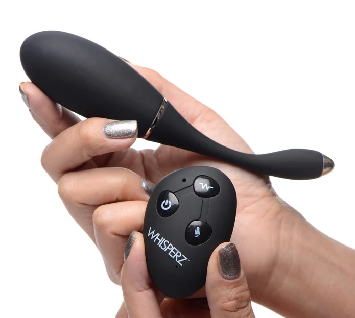 Your voice never felt so sexy! This vibrating egg from Whisp... Whisperz - Voice Activated 10X Vibro Egg - Black photo-4