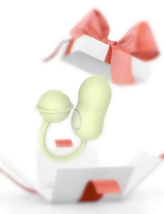 Baby has two built-in vibrating motors, and the little plane... Monster Pub - Baby Vibro Egg - Green photo-14
