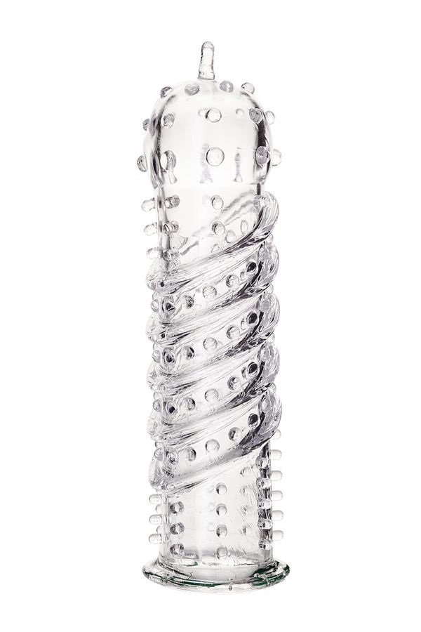Turn your penis into an incredible source of pleasure with A... A-Toys - Kors Sleeve 15.3 cm - Clear photo-3